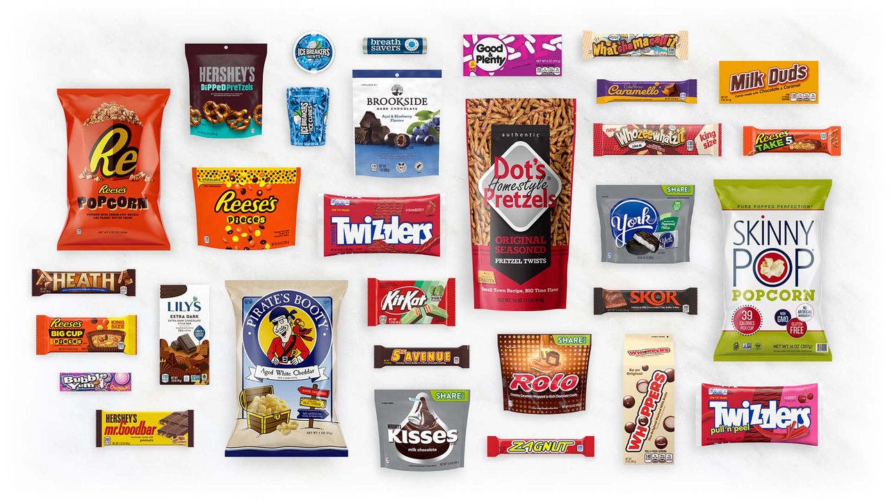 A variety of Hershey's branded products